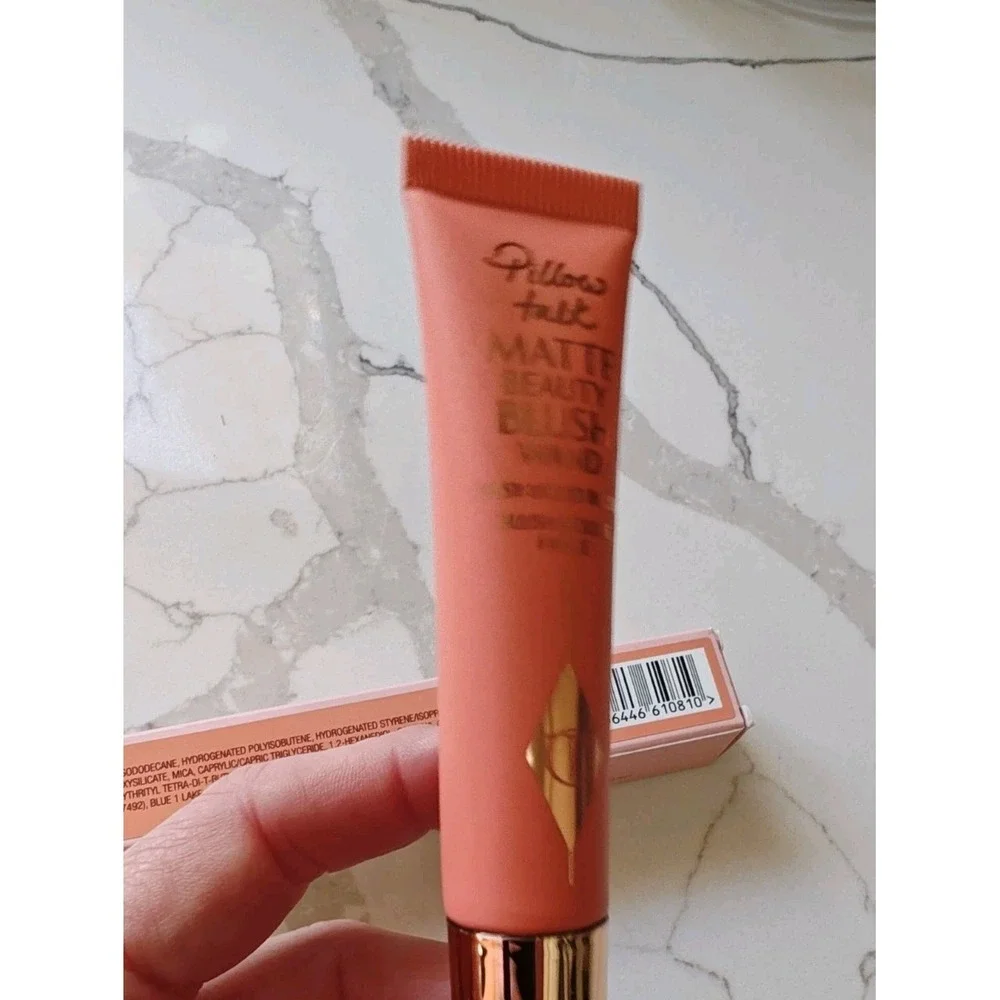 CHARLOTTE TILBURY Pillow Talk Matte‎ Beauty Blush Wand Peach Pop Full Size New